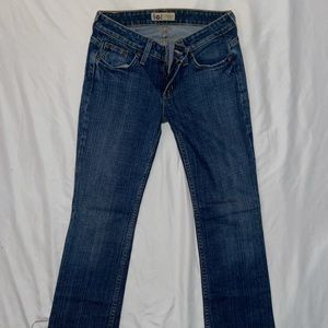 Size 1 low rise boot cut jeans